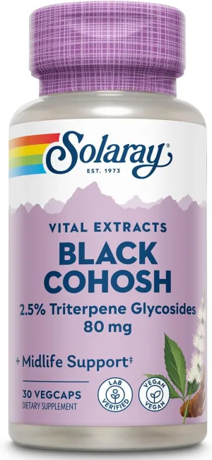 Solaray One Daily Black Cohosh Extract, 30 Capsules