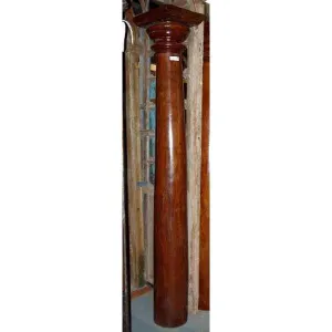 Solid Mahogany and Teak Architectural Column