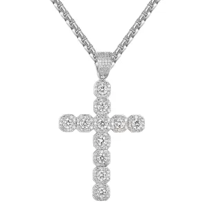 Solitaire designer Cross Pendant Chain