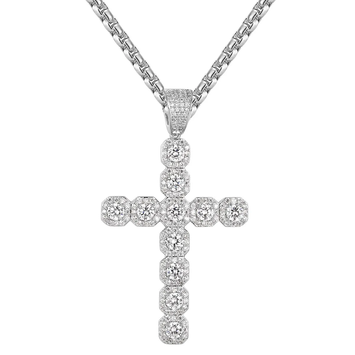 Solitaire designer Cross Pendant Chain