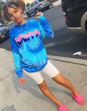 South Beach Drippin | Blue Tides Long Sleeve Tee