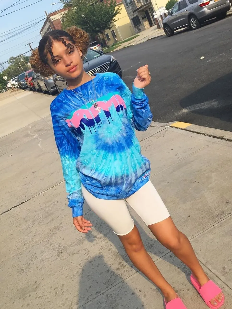South Beach Drippin | Blue Tides Long Sleeve Tee