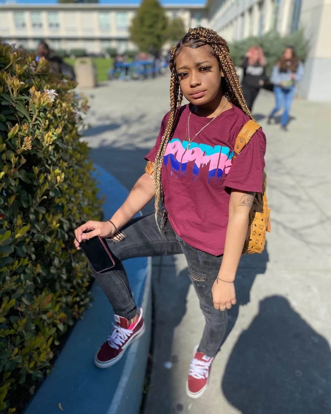 South Beach Drippin | Maroon Tee