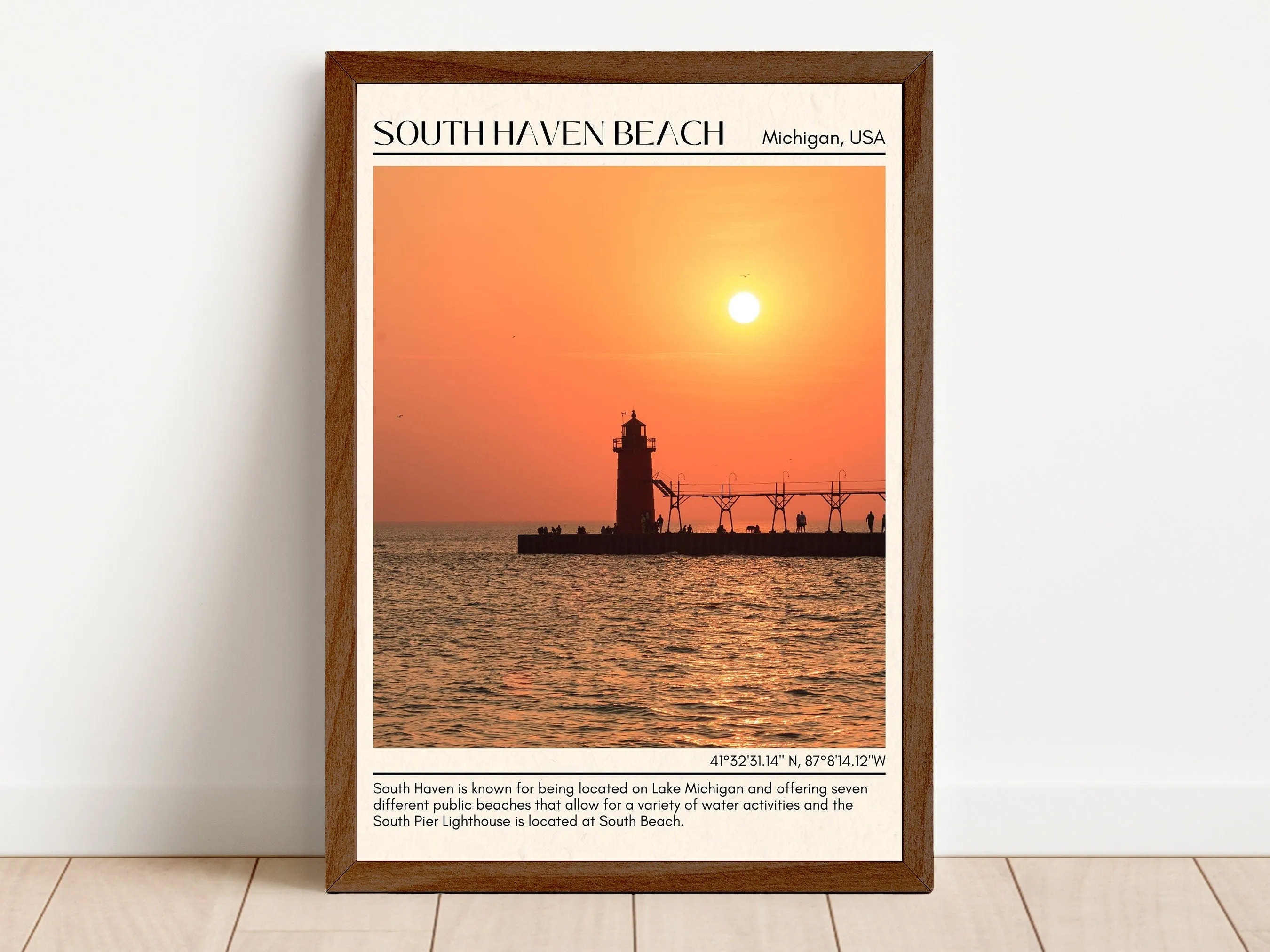 South Haven Beach Wall Canvas, USA