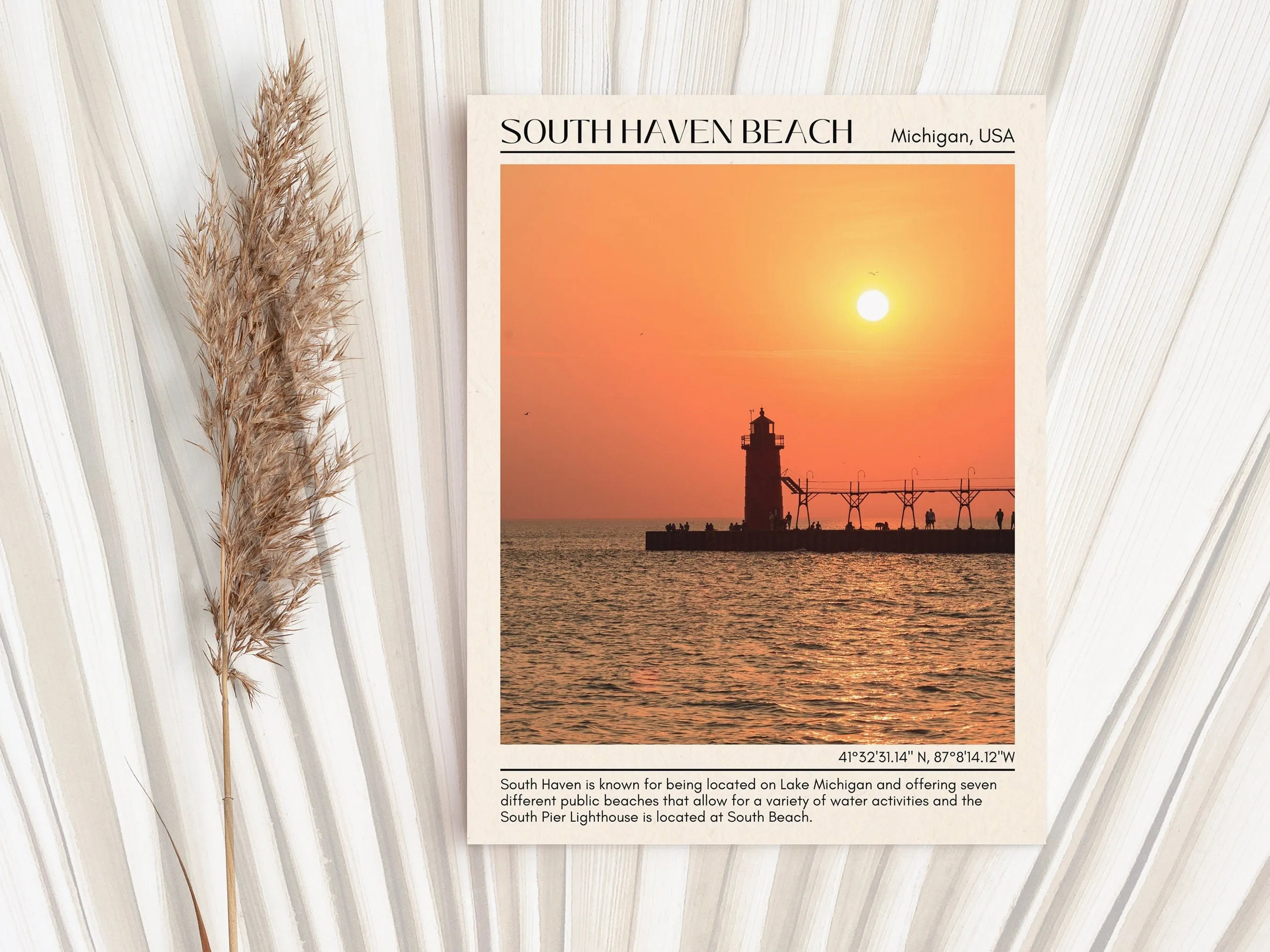 South Haven Beach Wall Canvas, USA