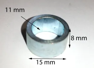 SPA11 SPACER FOR 10MM AXLE SPINDLE FOR MINI MOTO / DIRT / QUAD BIKE 10MM X 8M