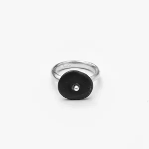 Spinner Beach Stone Ring, Medium #2