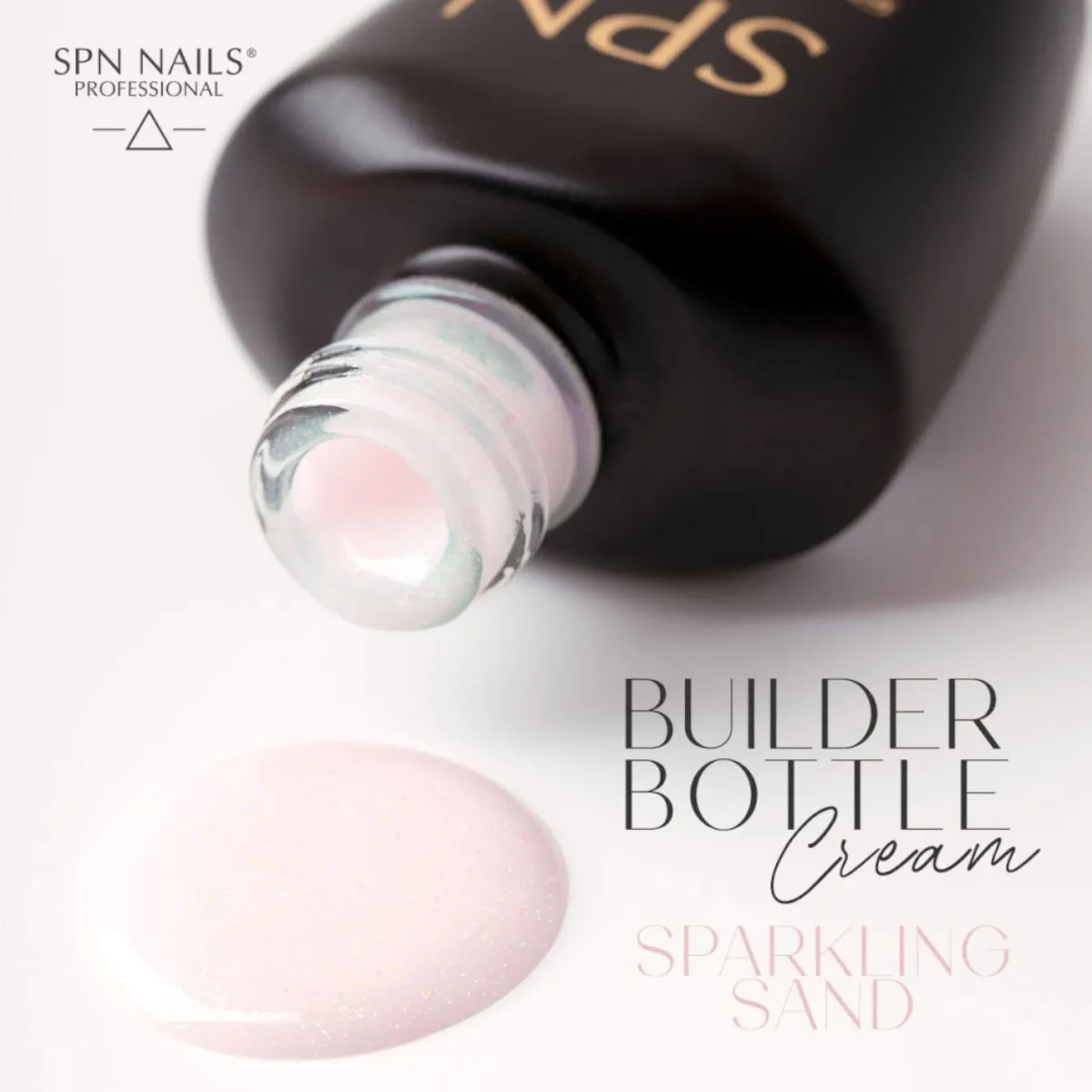 SPN Nails Builder Bottle Cream Sparkling Sand