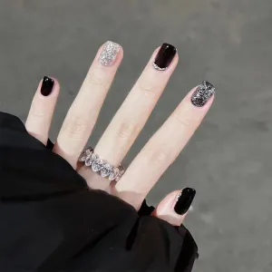 Square Black glitter
