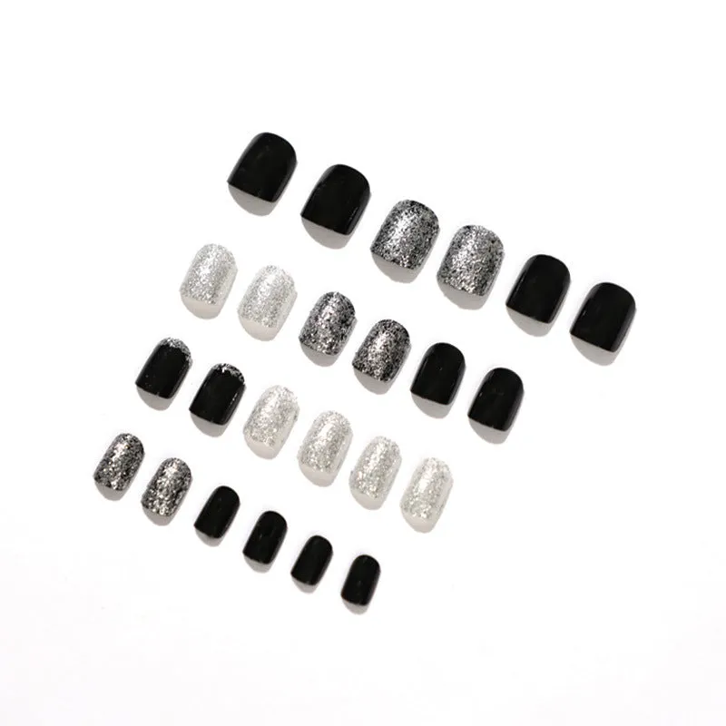 Square Black glitter