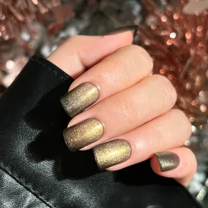 Square blackgold shining