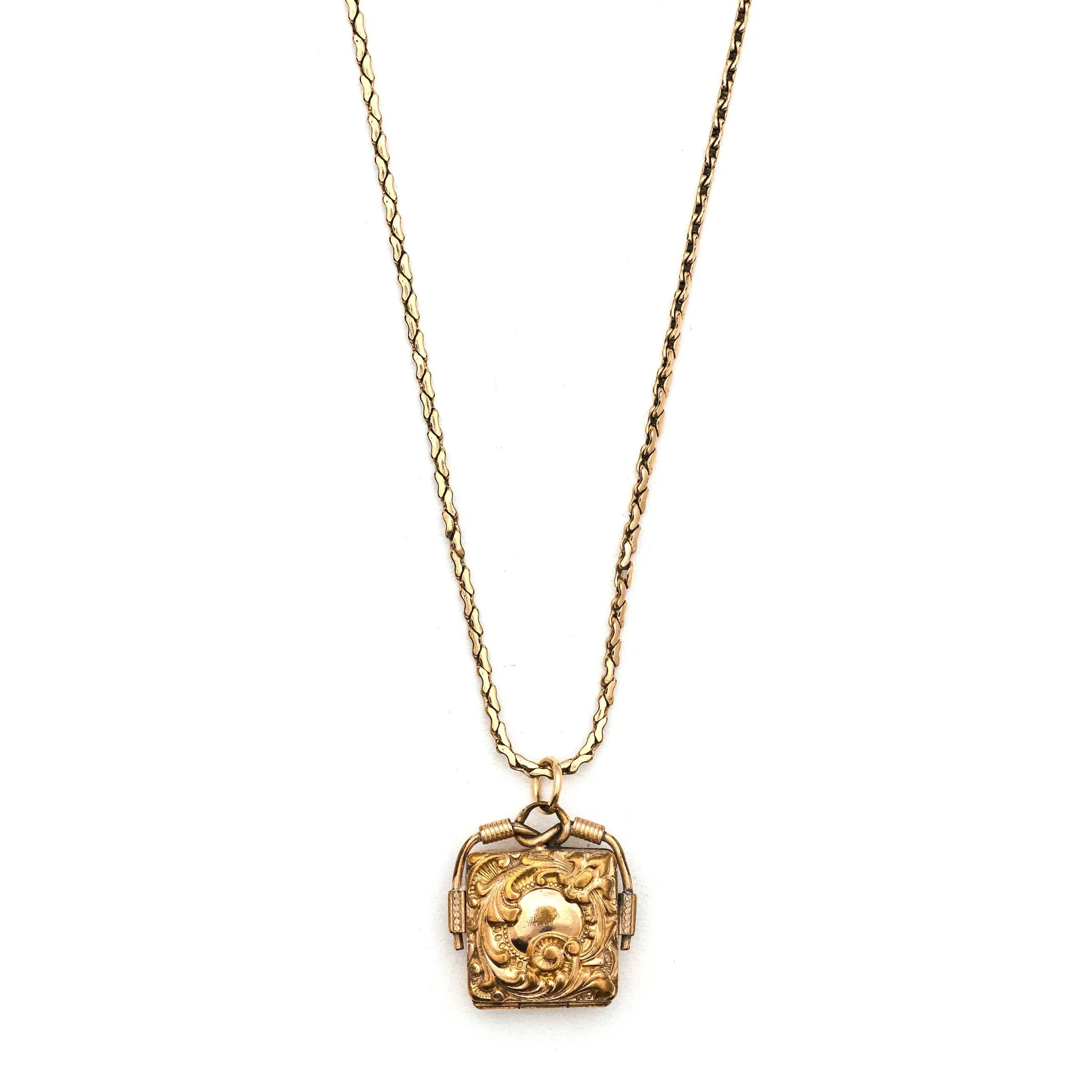 Square Filigree Locket