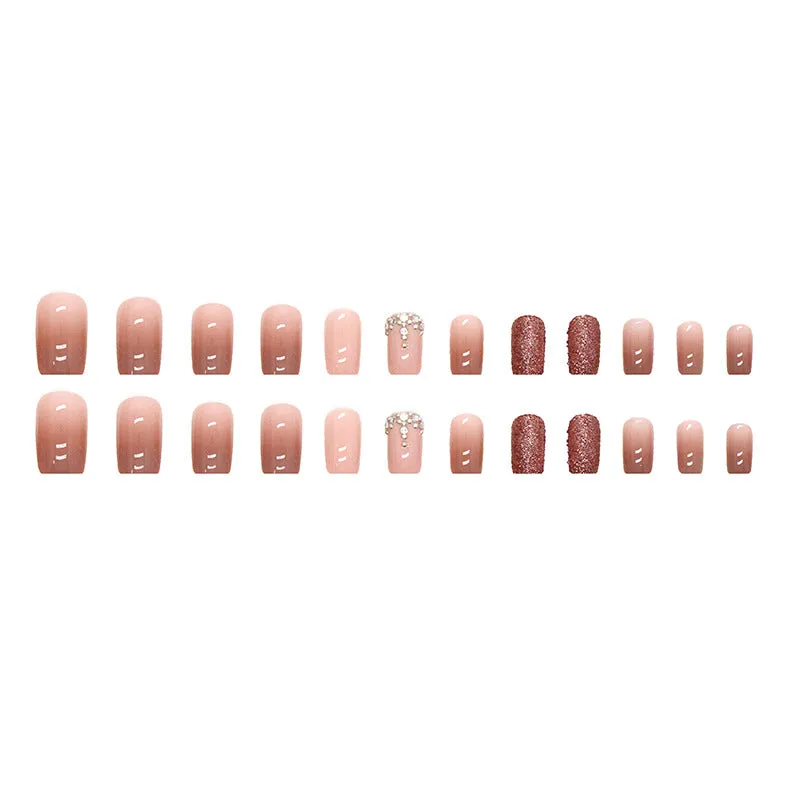 Square nude stones cappuccino