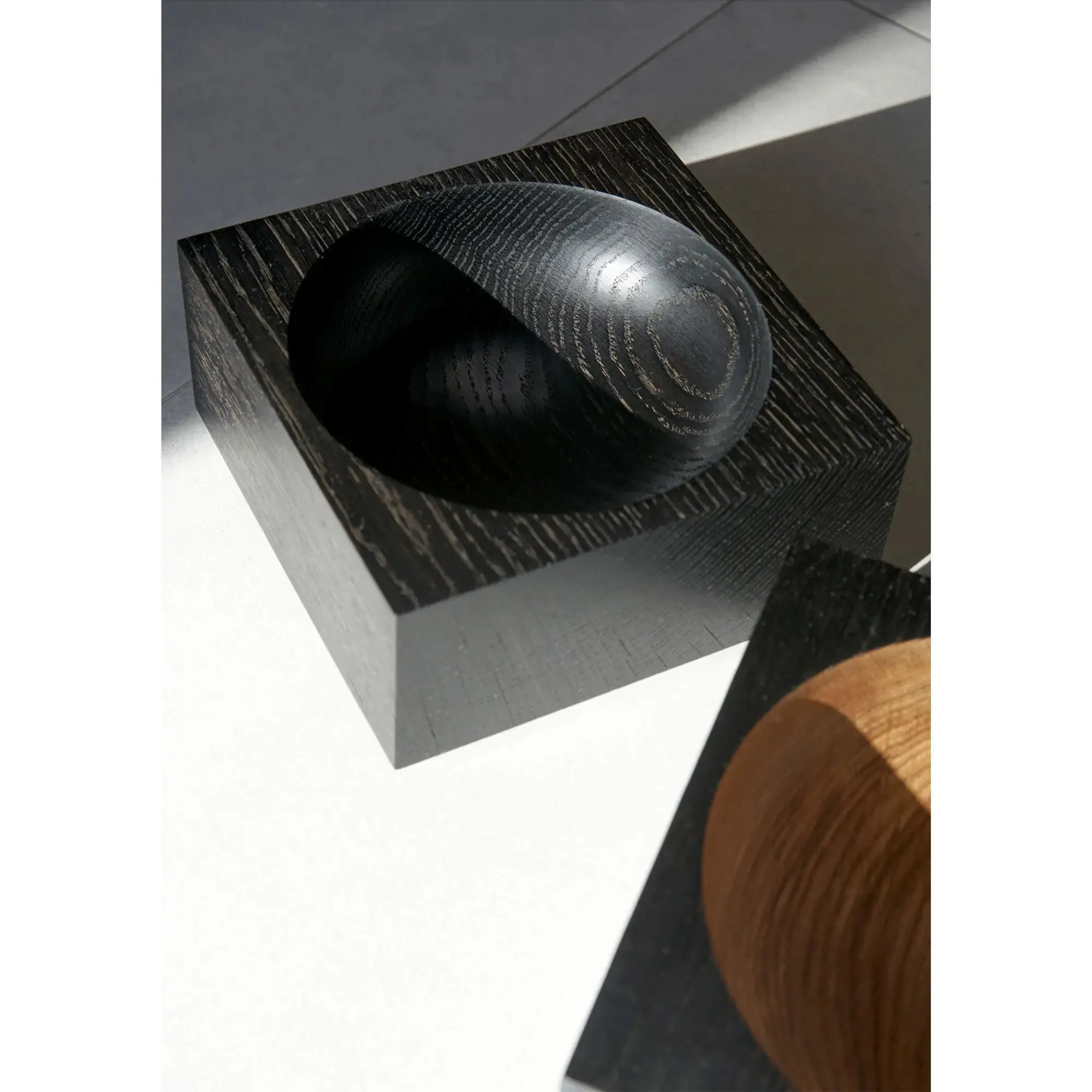 Square Solid Oak Bowls