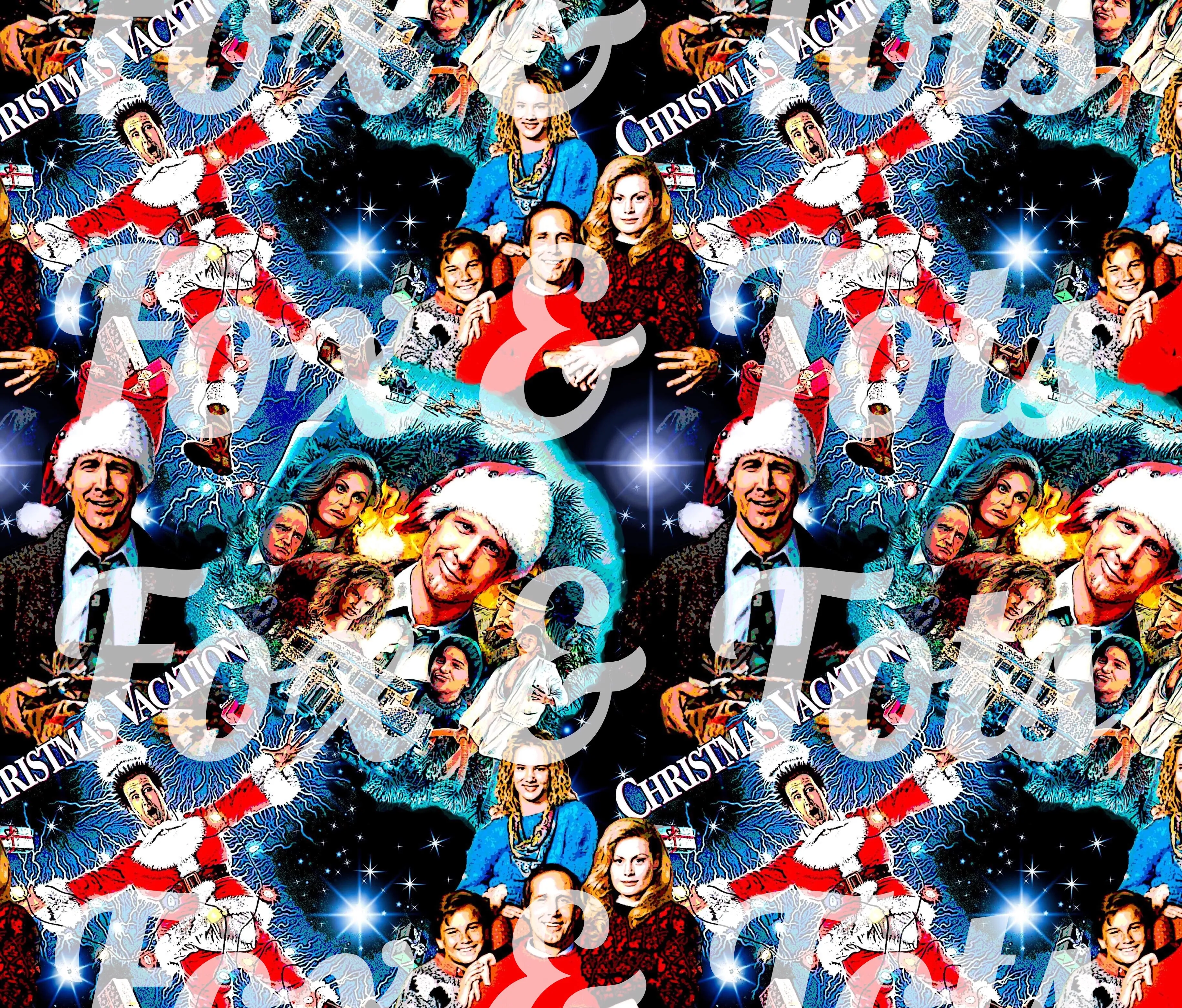 Starry Christmas Vacation Fabric