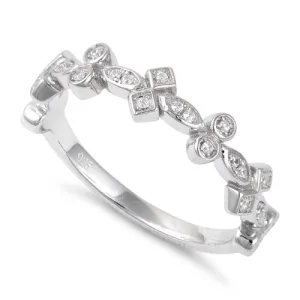 Sterling Silver Elegant CZ Ring