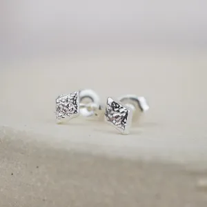 Sterling Silver Mini Studs Diamond