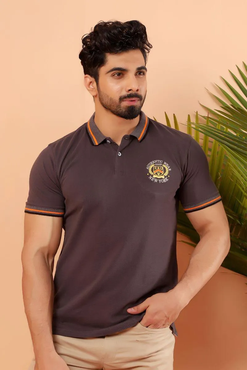 Stone Grey Polo