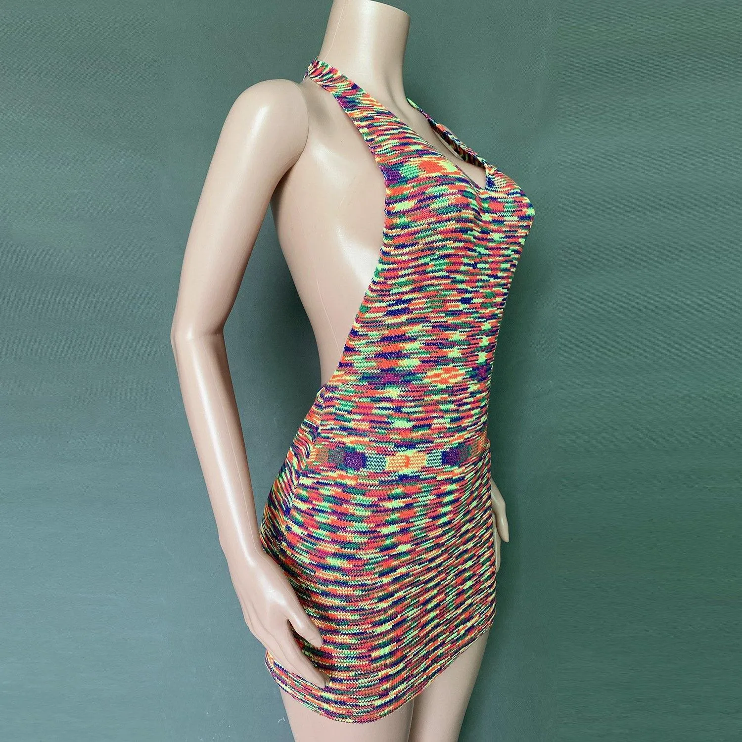 Summer Backless Sexy Knitting Dresses