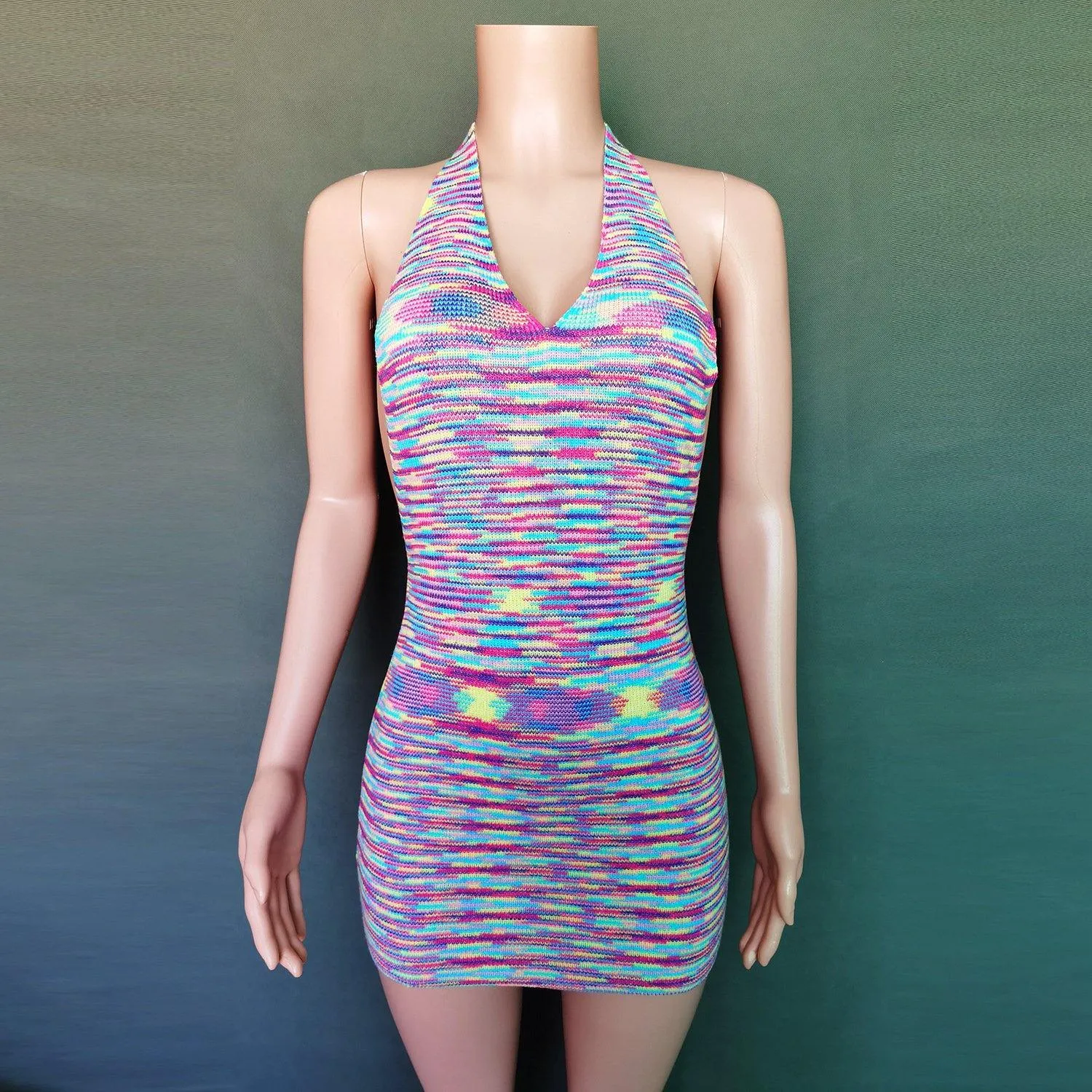 Summer Backless Sexy Knitting Dresses
