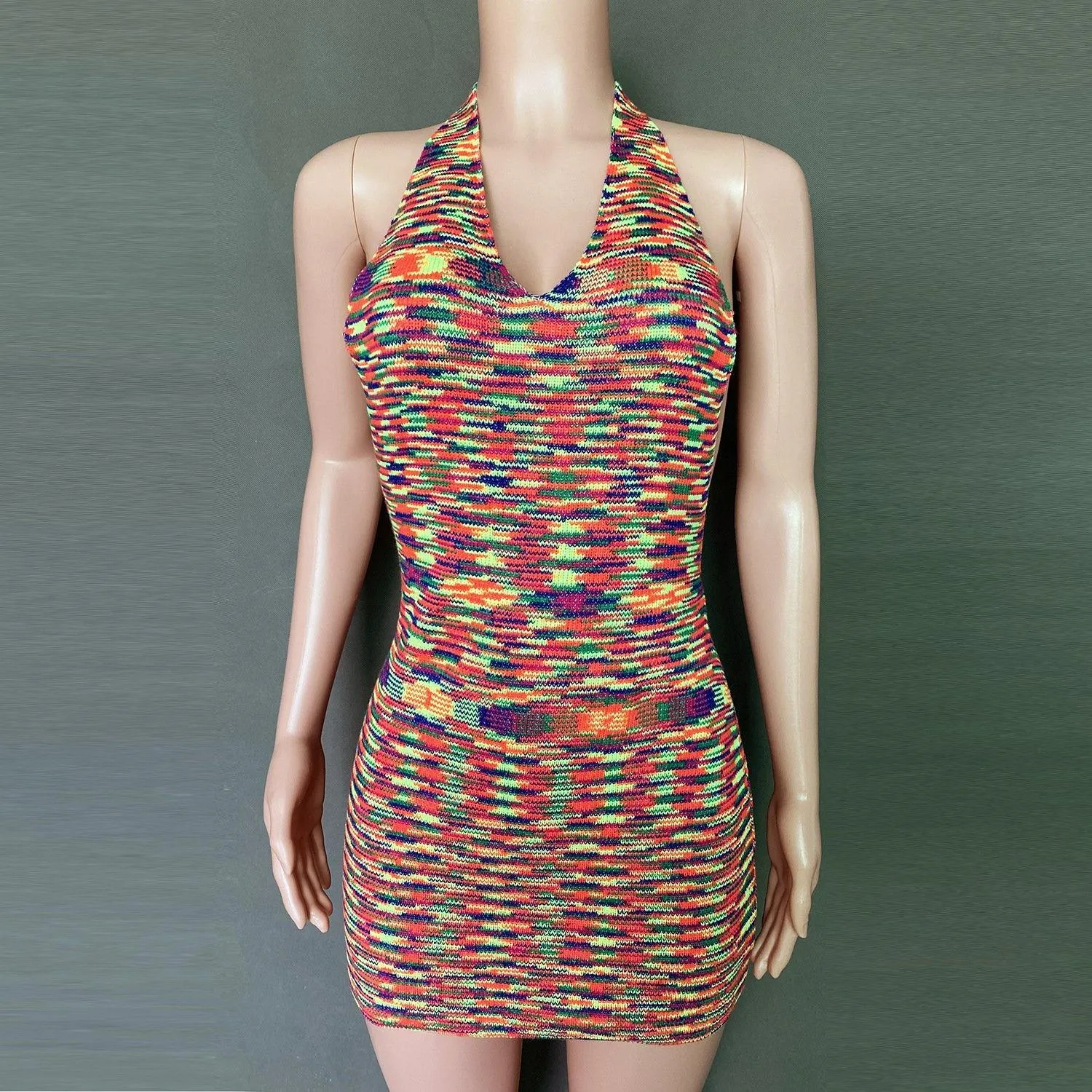 Summer Backless Sexy Knitting Dresses