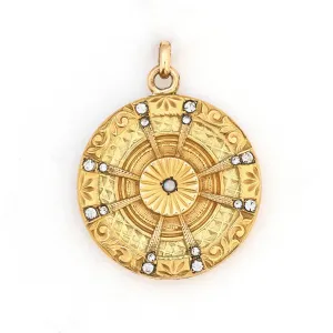 Sun Goddess Opal Antique Locket
