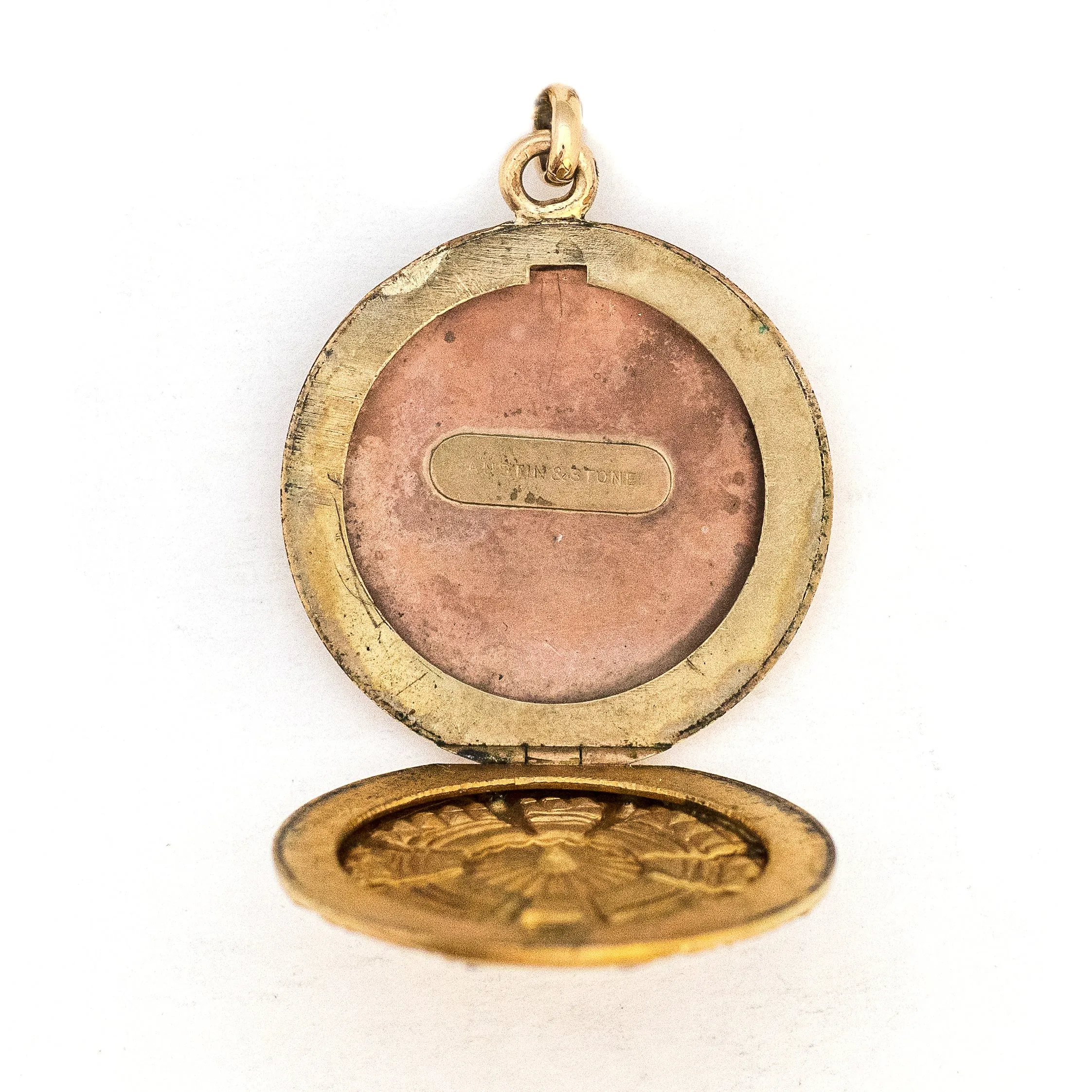 Sun Goddess Opal Antique Locket
