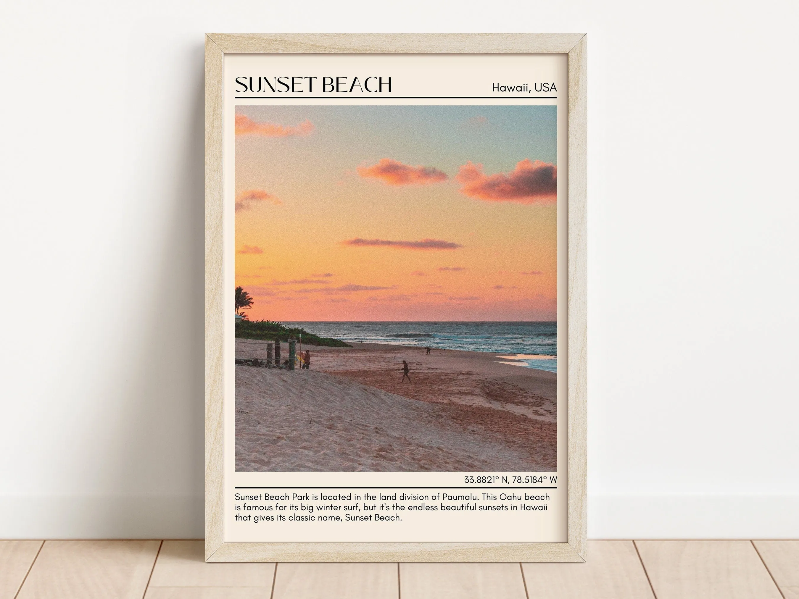 Sunset Beach Wall Canvas, USA
