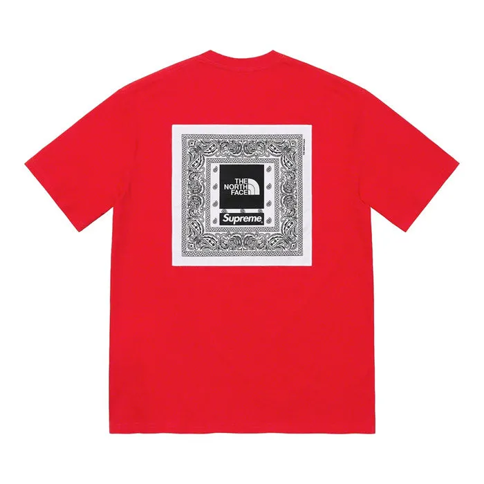 Supreme®/The North Face® Bandana Tee- Red