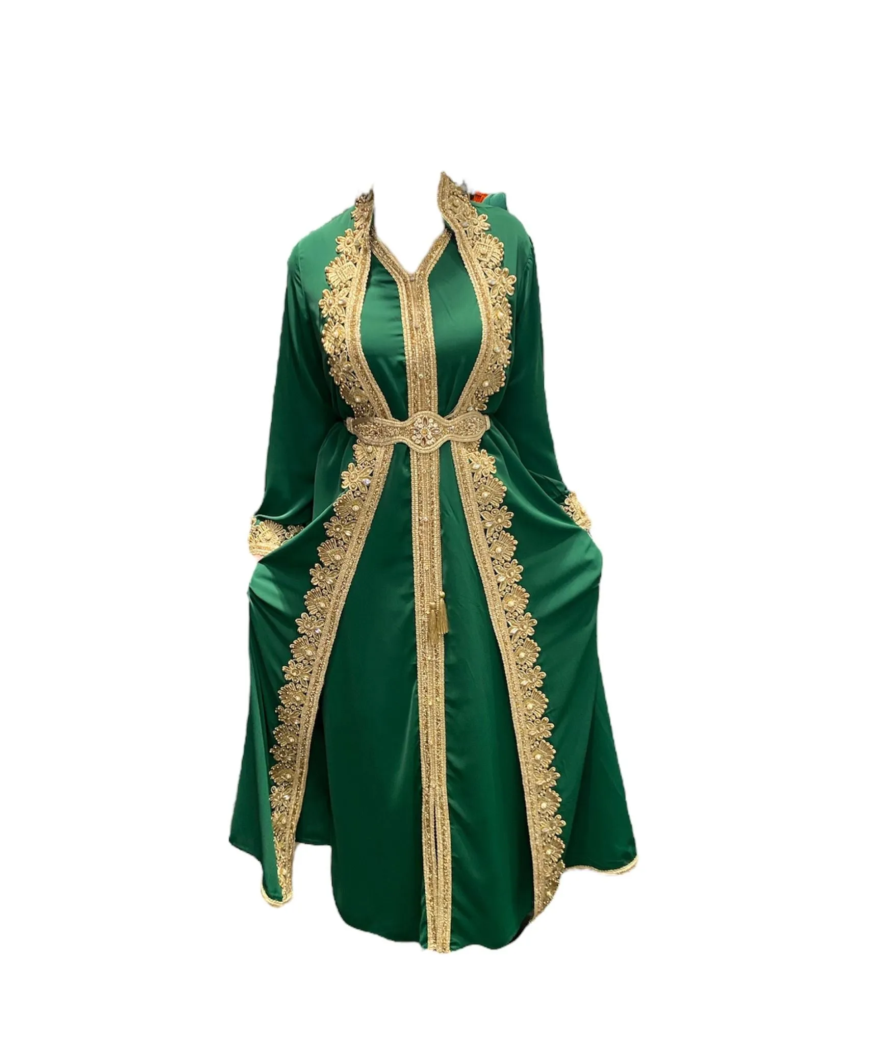 Takchita avondjurk feestjurk | 3-delig galajurk | Groen