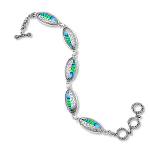 Telmoyo Silver Abalone Bracelet by Samuel B. (99807)