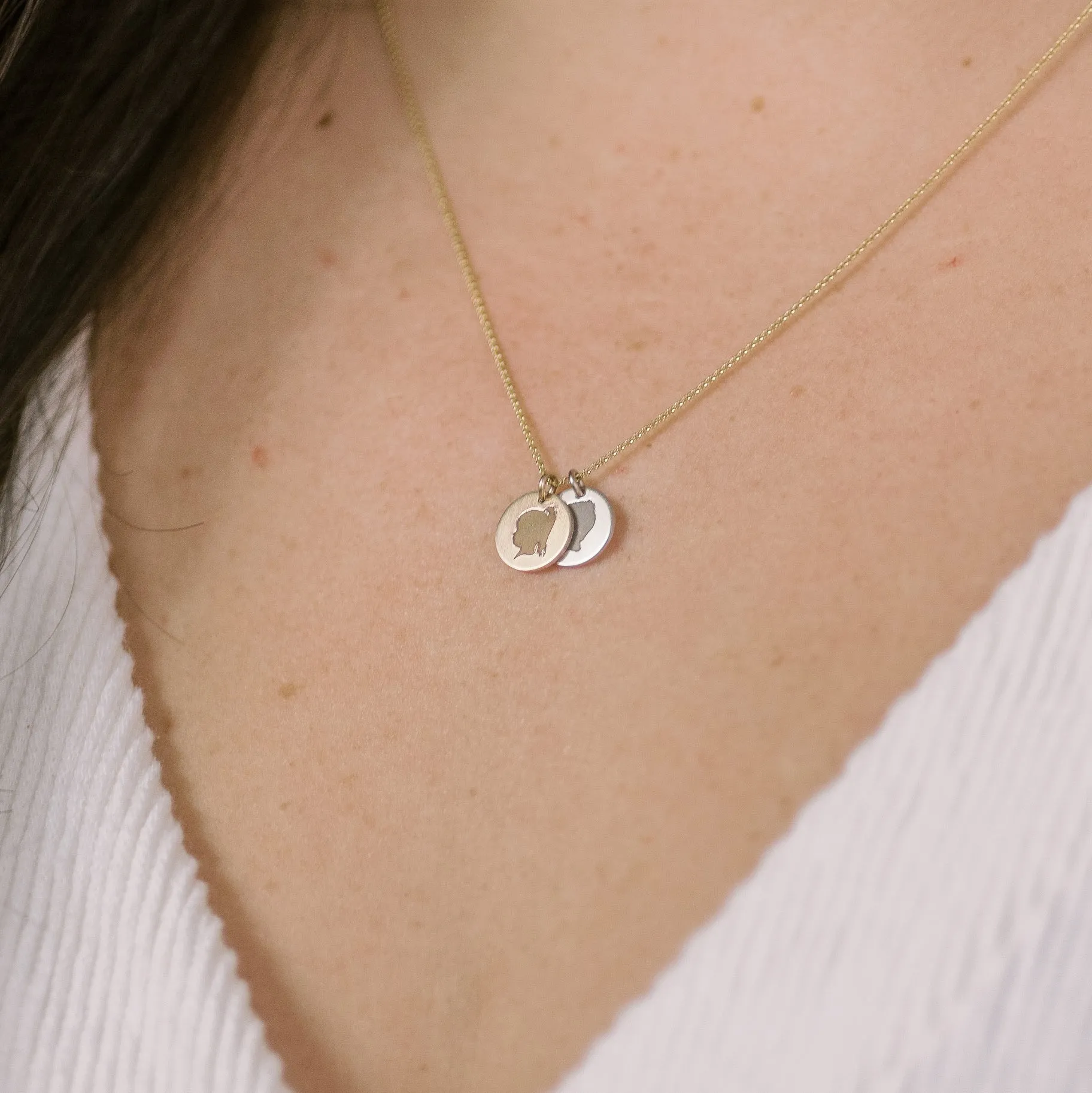 The 14k Elegant Solid Gold *Petite* Coin Necklace