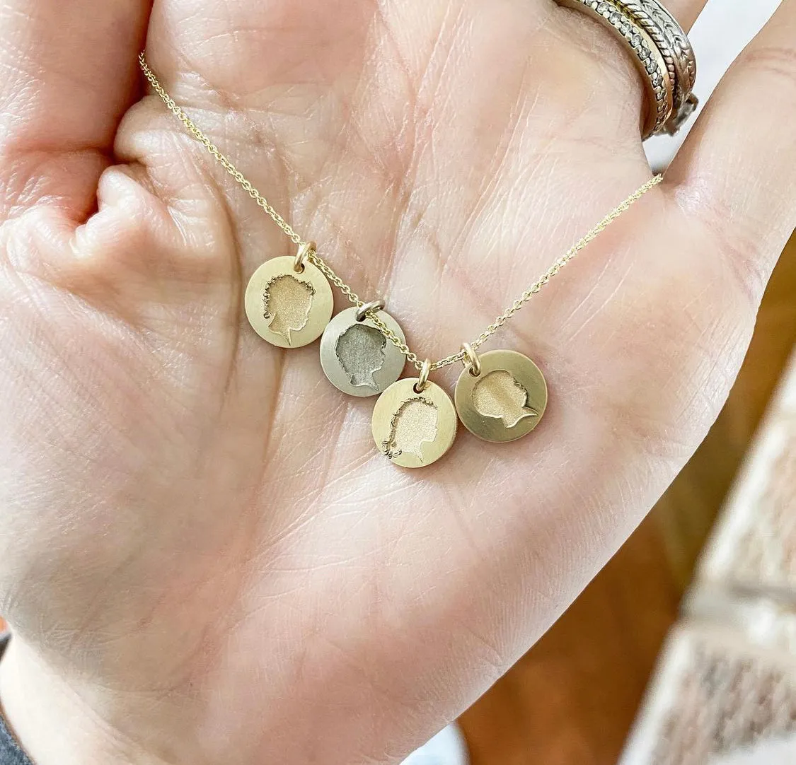 The 14k Elegant Solid Gold *Petite* Coin Necklace