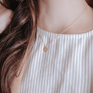 The 14k Elegant Solid Gold *Petite* Coin Necklace