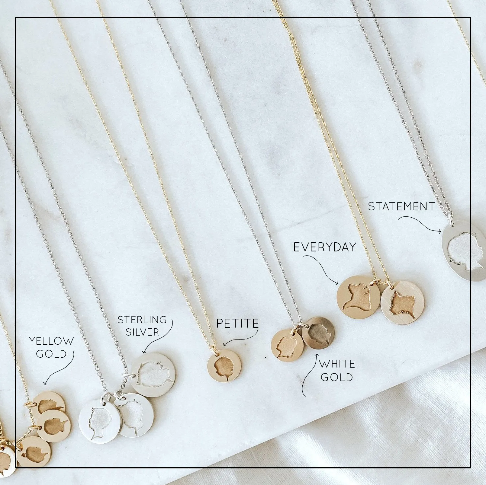 The 14k Elegant Solid Gold *Petite* Coin Necklace