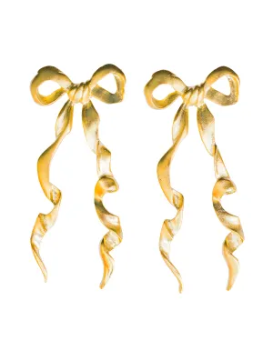 The Pink Reef elongated bow stud