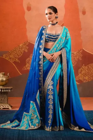 The Saanjh Stitched Saree[without Dupatta]