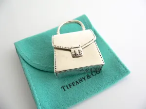 Tiffany & Co Silver Purse Handbag Pill Box Case Container Vintage Antique Gift