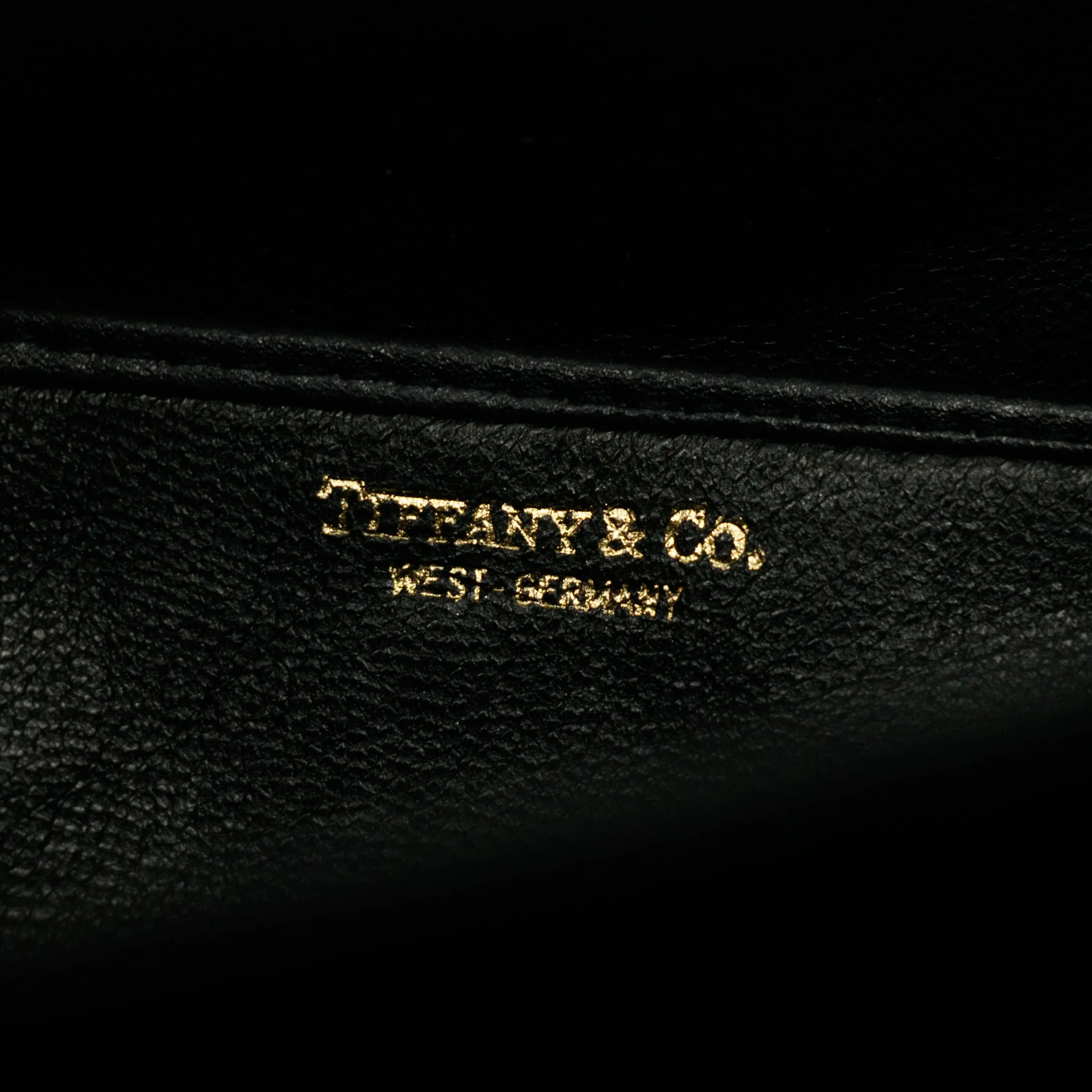 Tiffany & Co. Vintage Black Leather Handbag #2861