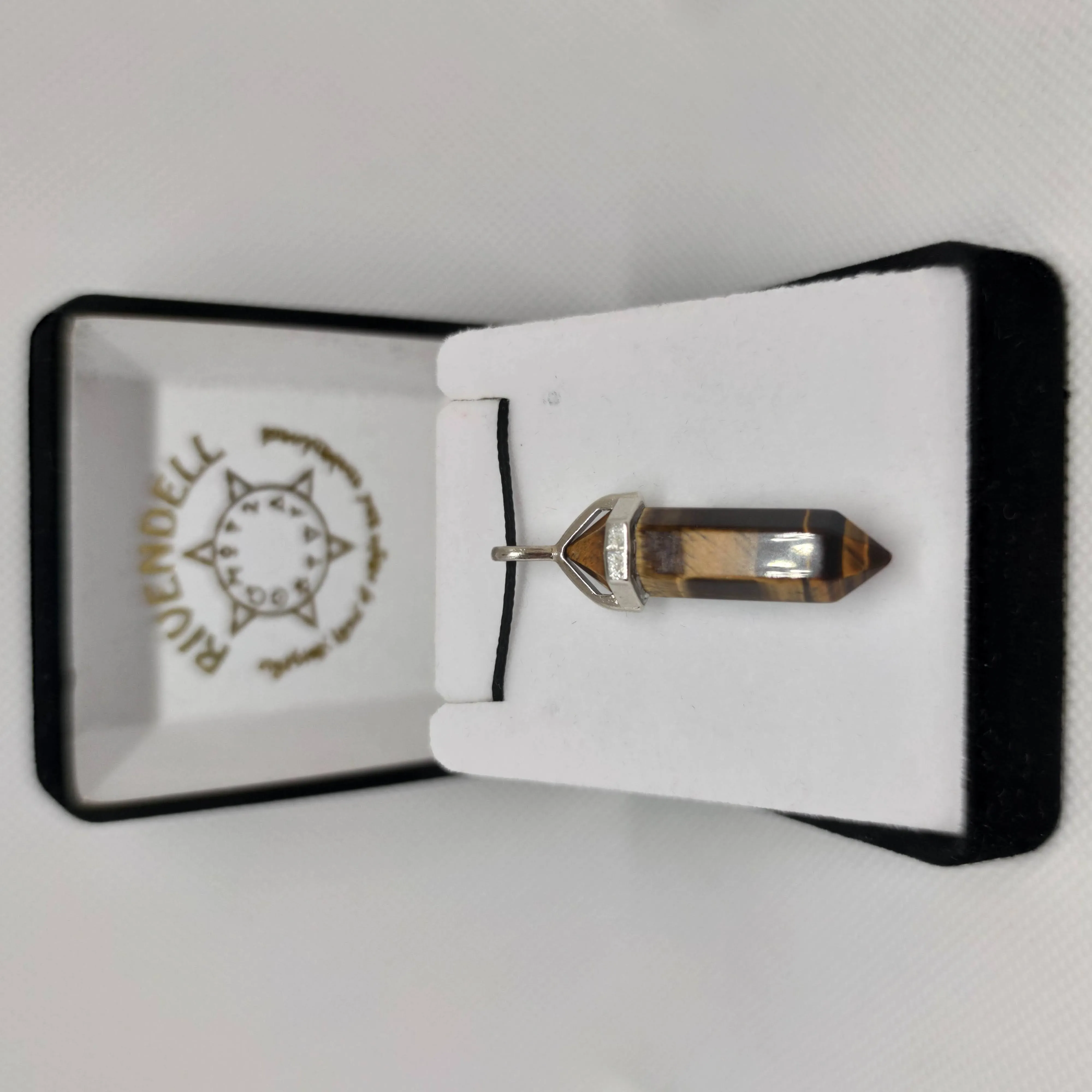 Tiger's Eye Crystal Point Pendant