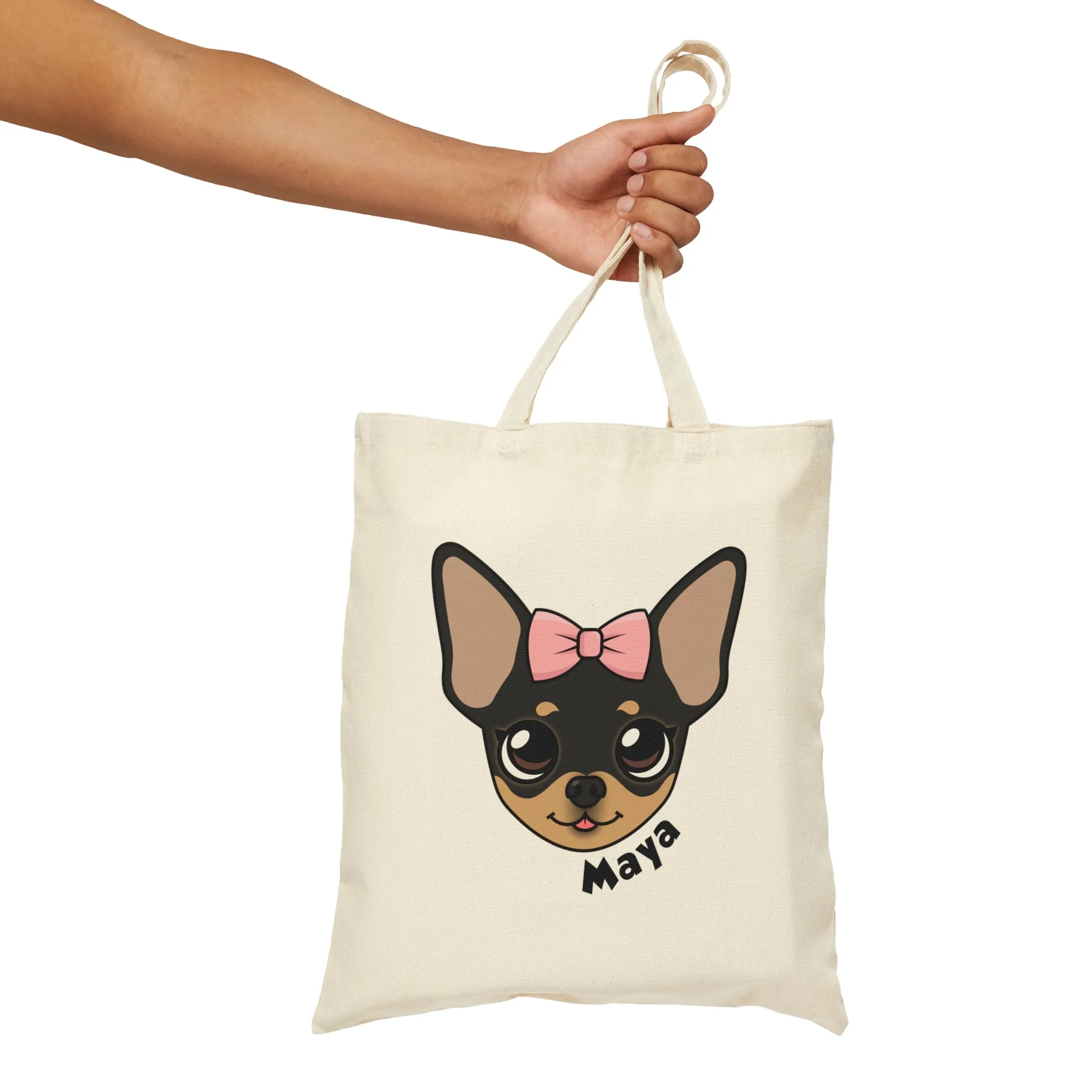 Tiny Chihuahua Maya's Signature Cotton Tote