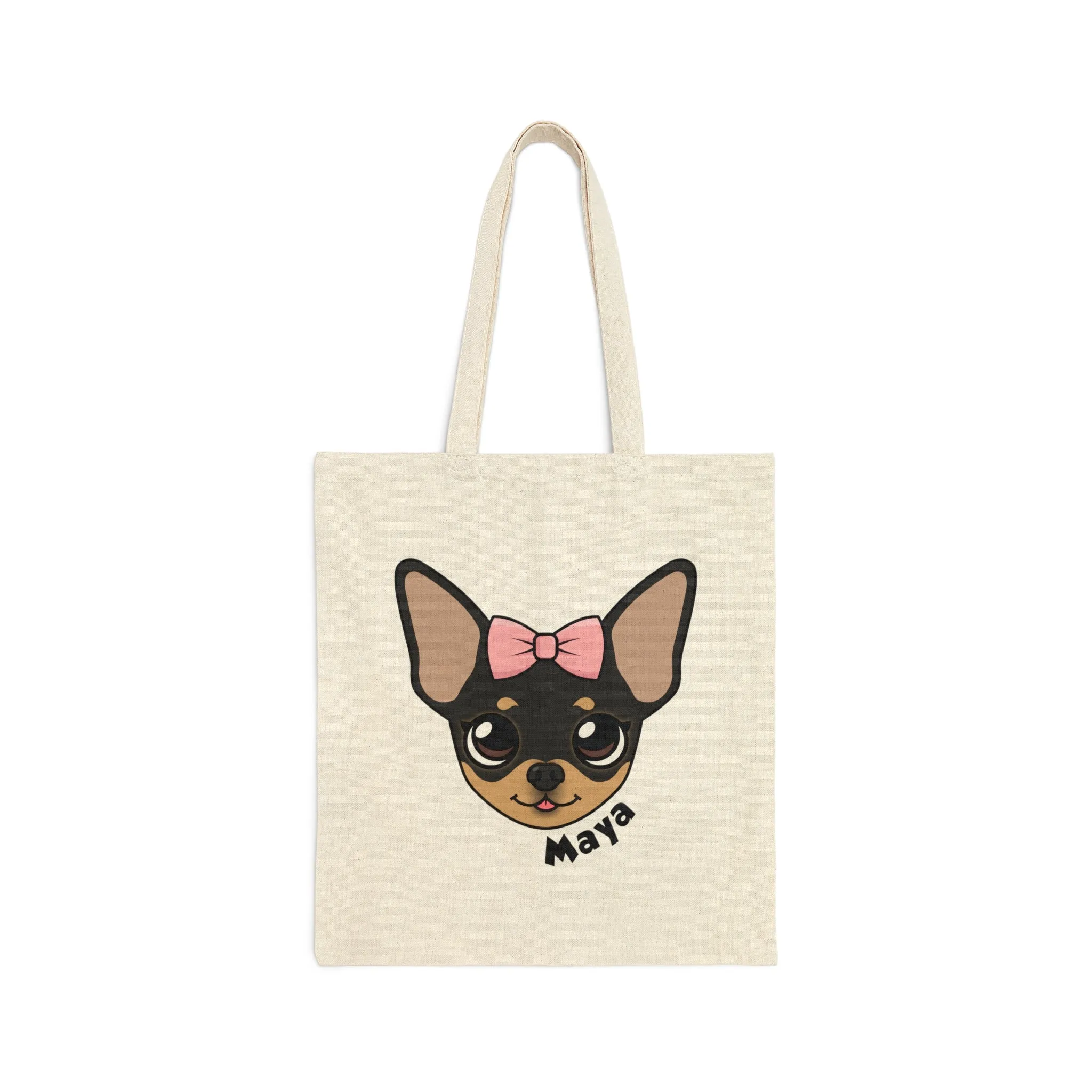 Tiny Chihuahua Maya's Signature Cotton Tote