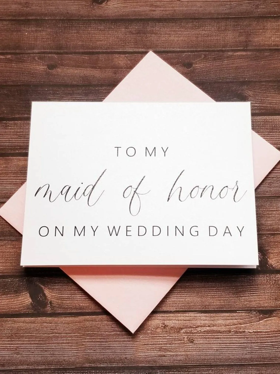 To My Maid Of Honor