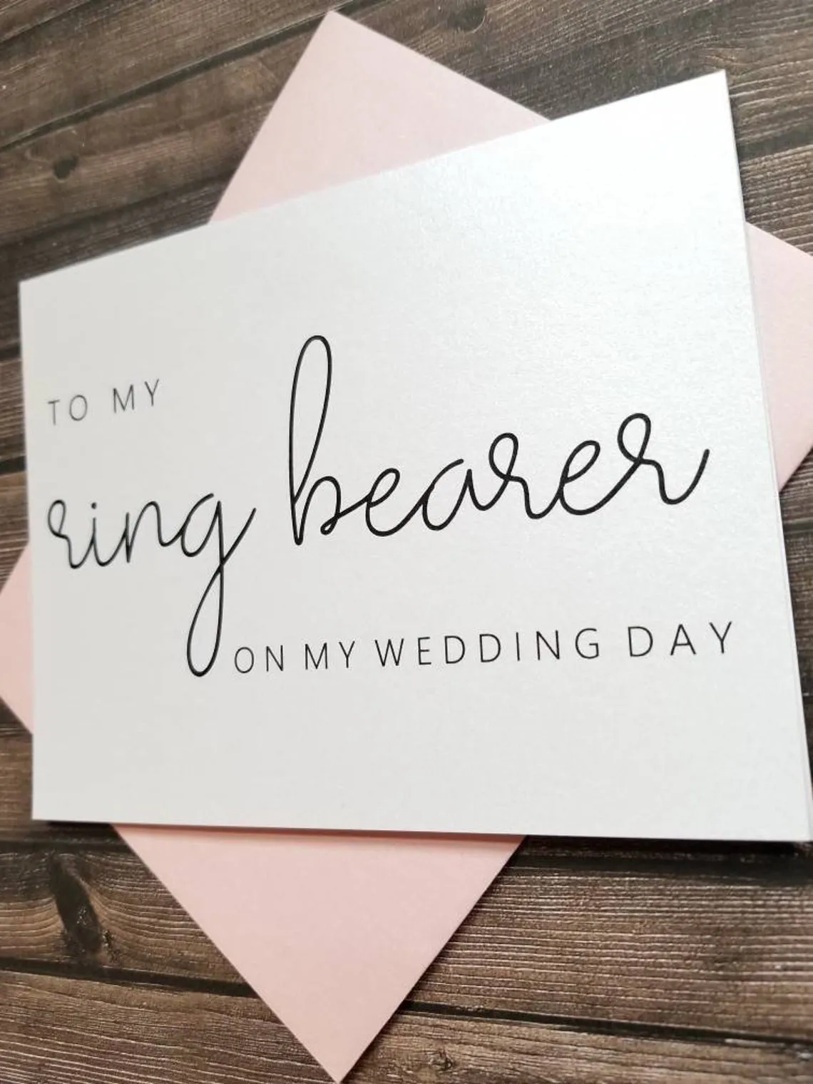 To My Ring Bearer