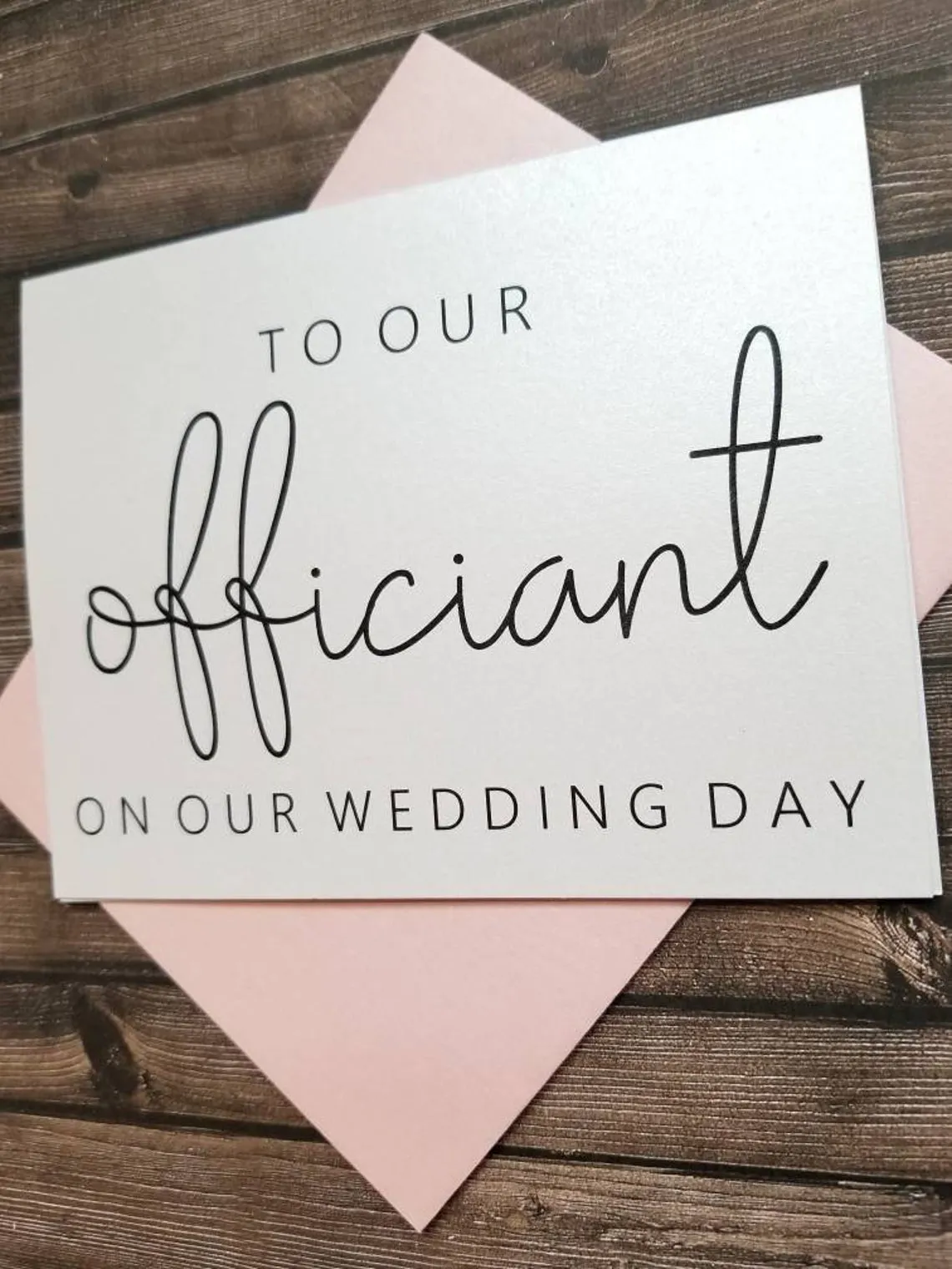 To Our Officiant