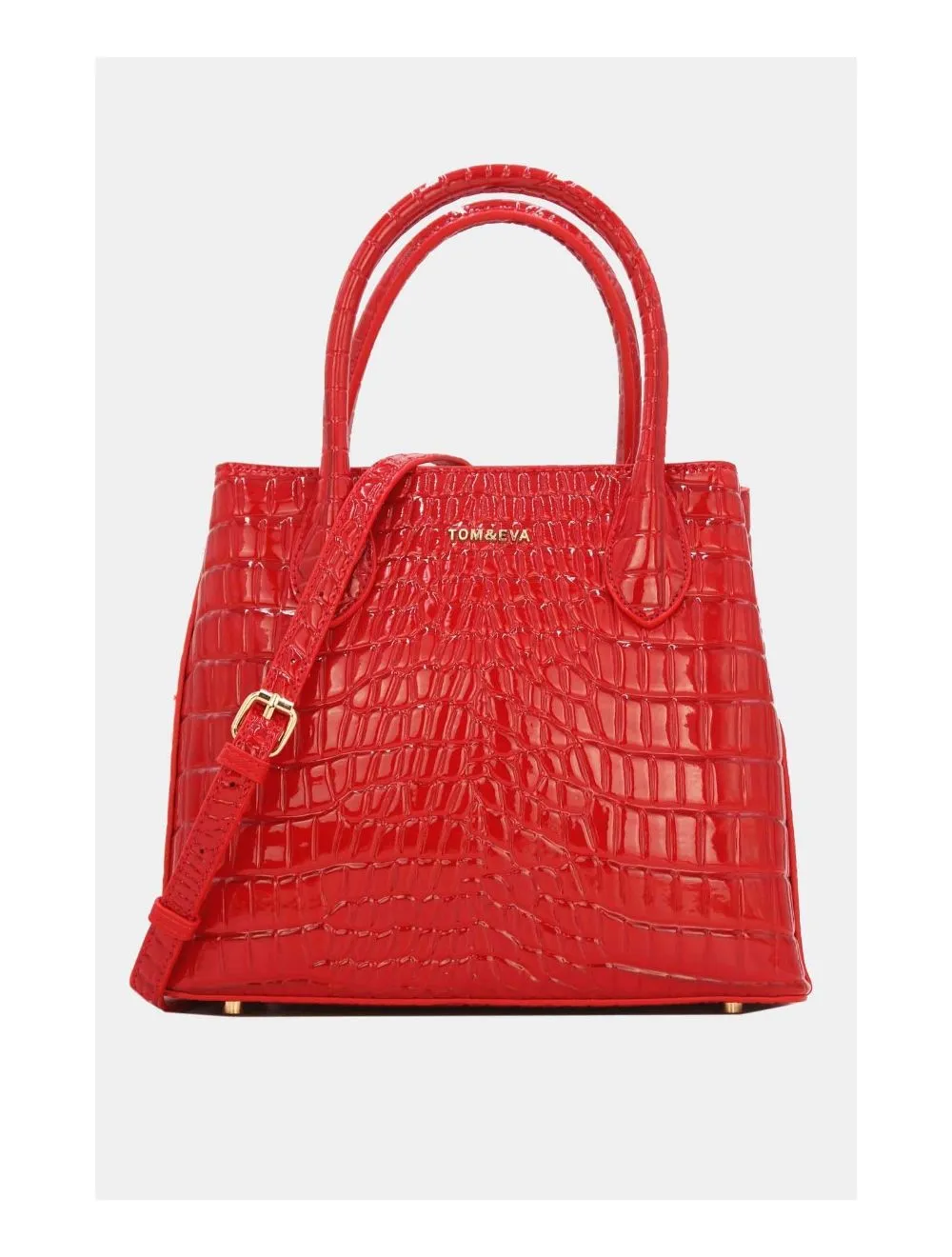 Tom & Eva Croc Effect Handbag