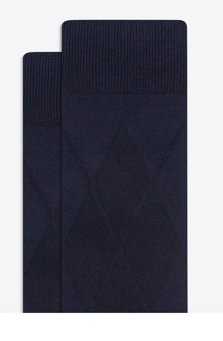 TONE ON TONE SOCKS - MIDNIGHT