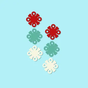 Totem Trio - Chonky Snowflake - - 3 Pair Set