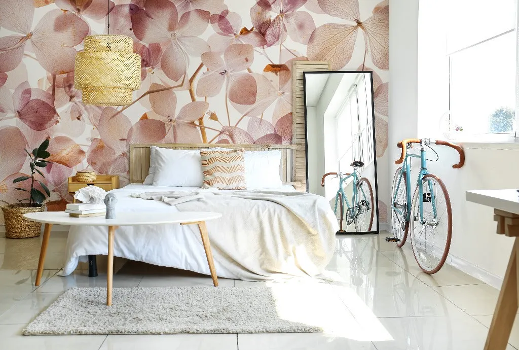 Translucid Flowers Wallpaper Mural
