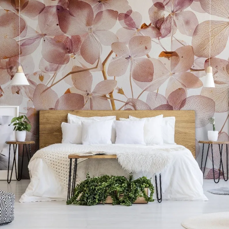 Translucid Flowers Wallpaper Mural